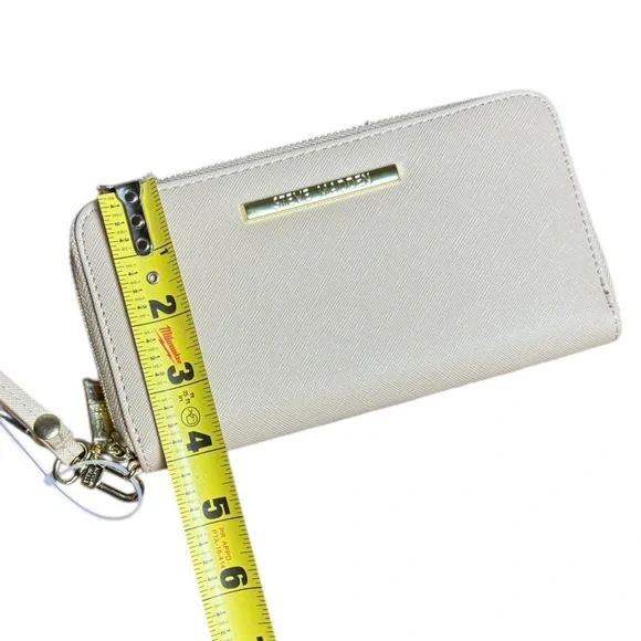 Steve Madden Tan Small Zia Wallet NWT Beige Cream Neutral - Picture 7 of 8